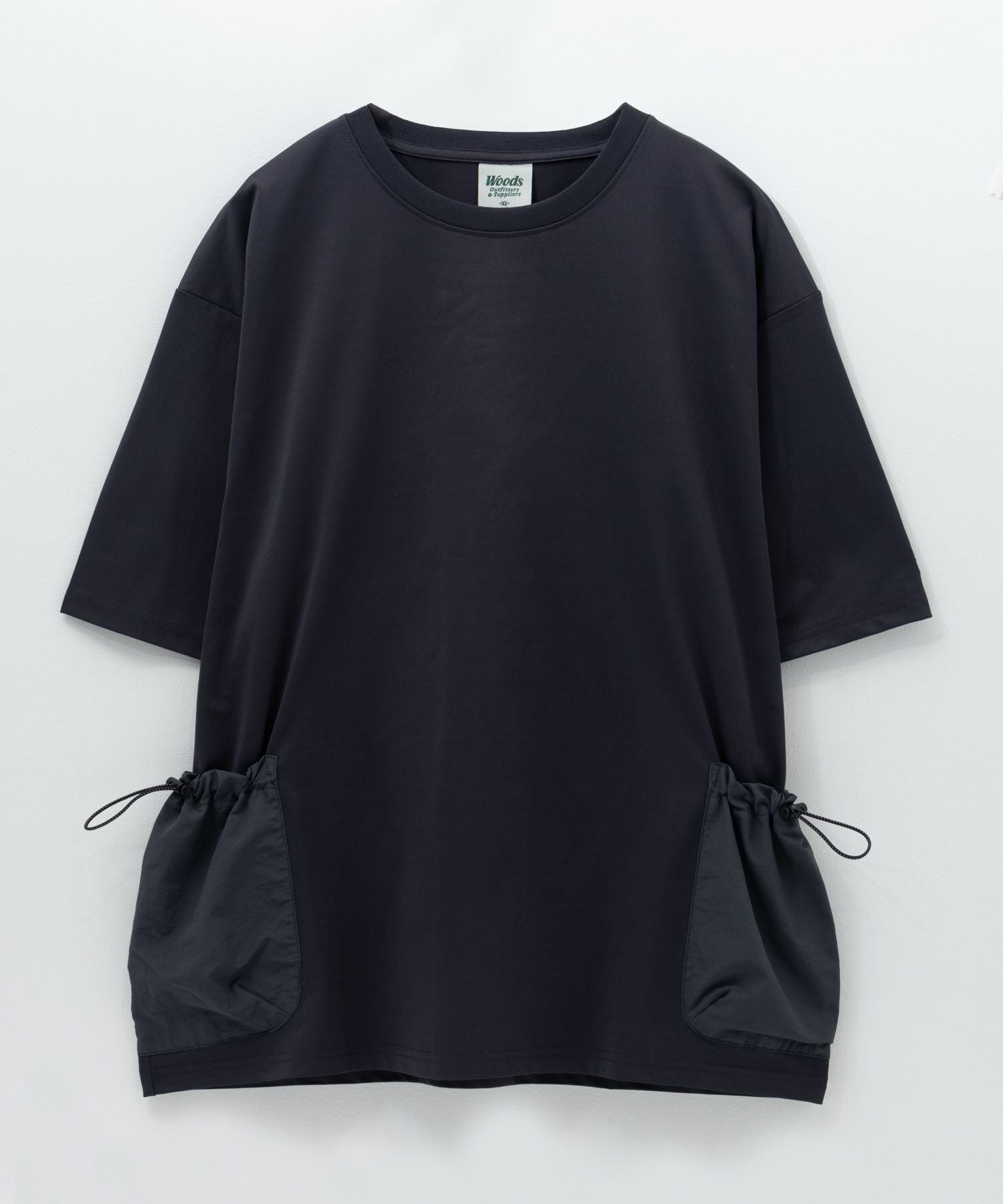 WOODS ドローコードポケット付きTシャツ メンズ