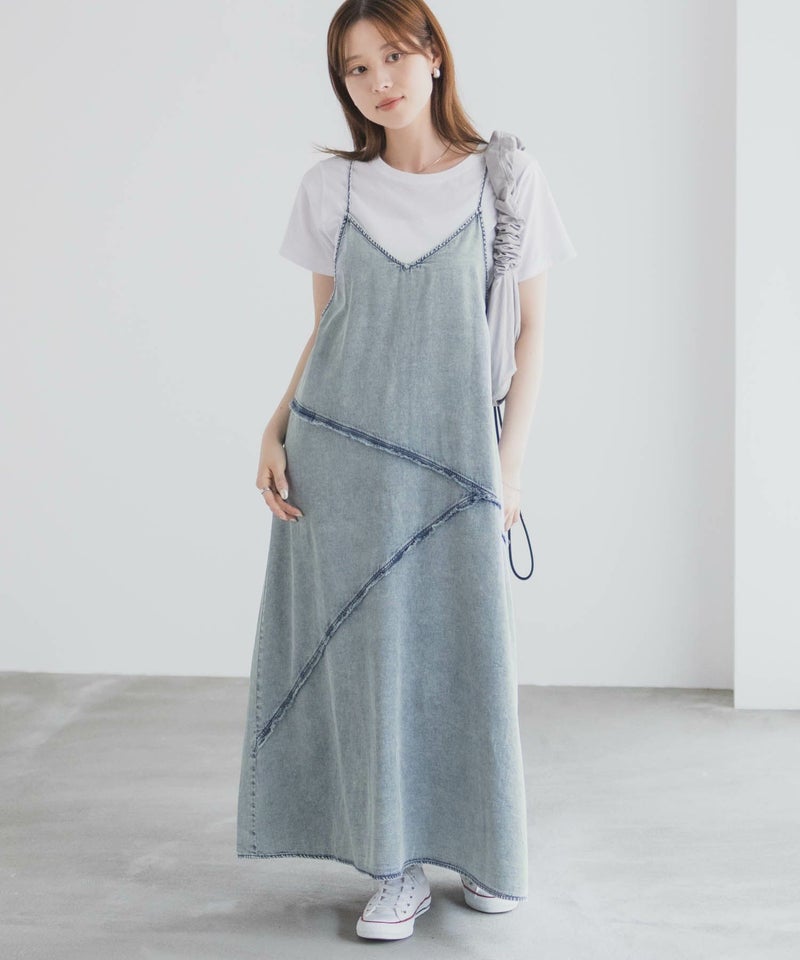 nAvy 毎日はきたくなるデニム「マイデニ」 イージーキャミワンピース レディース商品画像-2