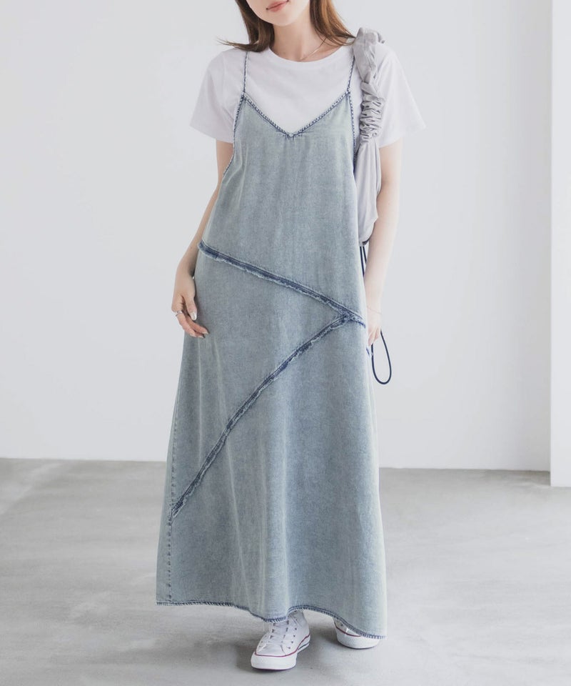 nAvy 毎日はきたくなるデニム「マイデニ」 イージーキャミワンピース レディース商品画像-2