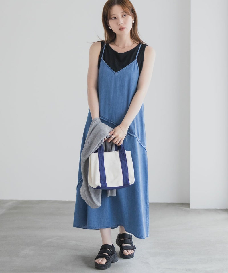 nAvy  毎日はきたくなるデニム「マイデニ」 イージーキャミワンピース レディース商品画像-5