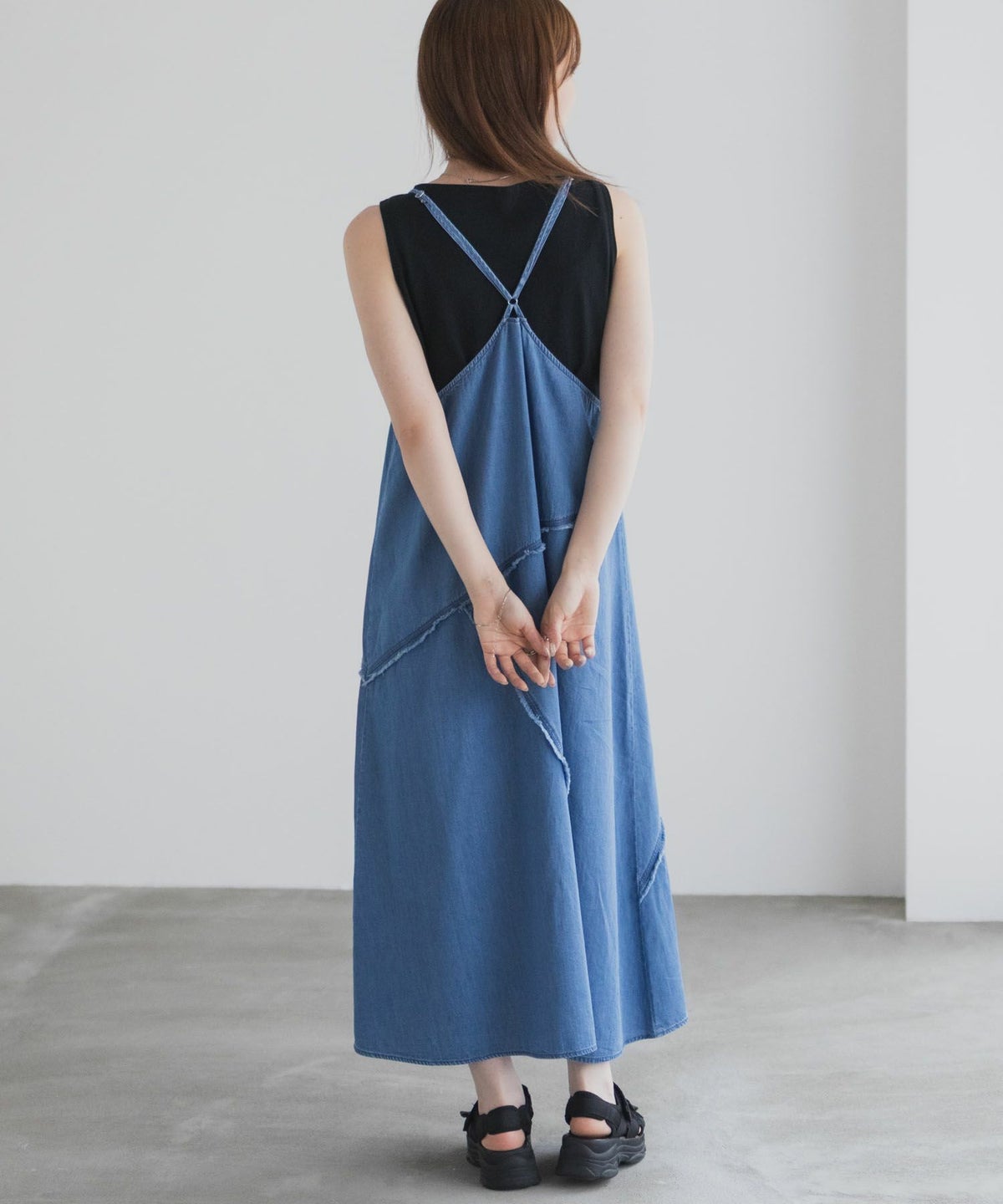 nAvy 毎日はきたくなるデニム「マイデニ」 イージーキャミワンピース レディース