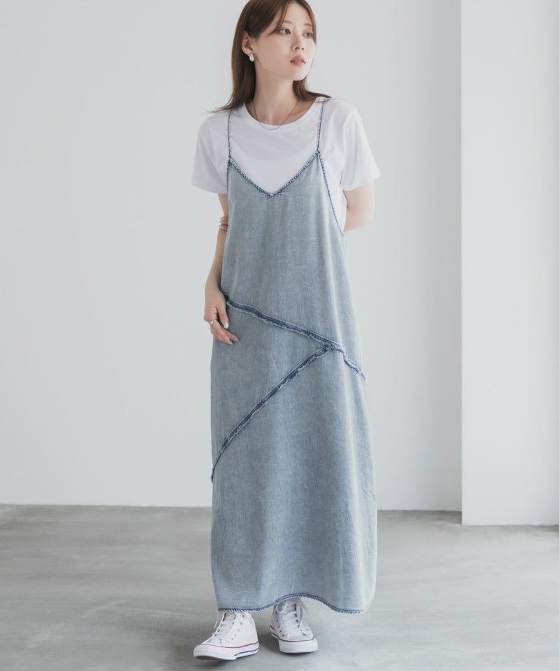 nAvy 毎日はきたくなるデニム「マイデニ」 イージーキャミワンピース レディース商品画像-14