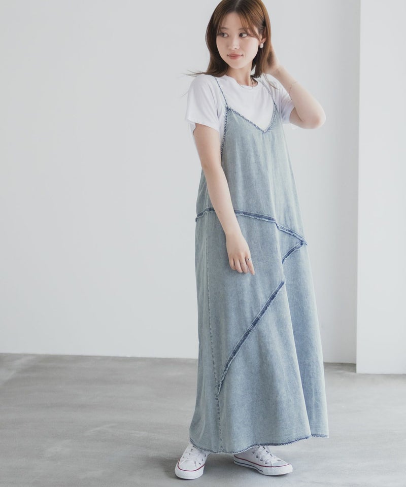 nAvy 毎日はきたくなるデニム「マイデニ」 イージーキャミワンピース レディース商品画像-15