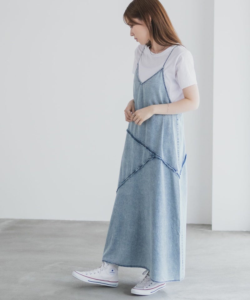 nAvy  毎日はきたくなるデニム「マイデニ」 イージーキャミワンピース レディース商品画像-16