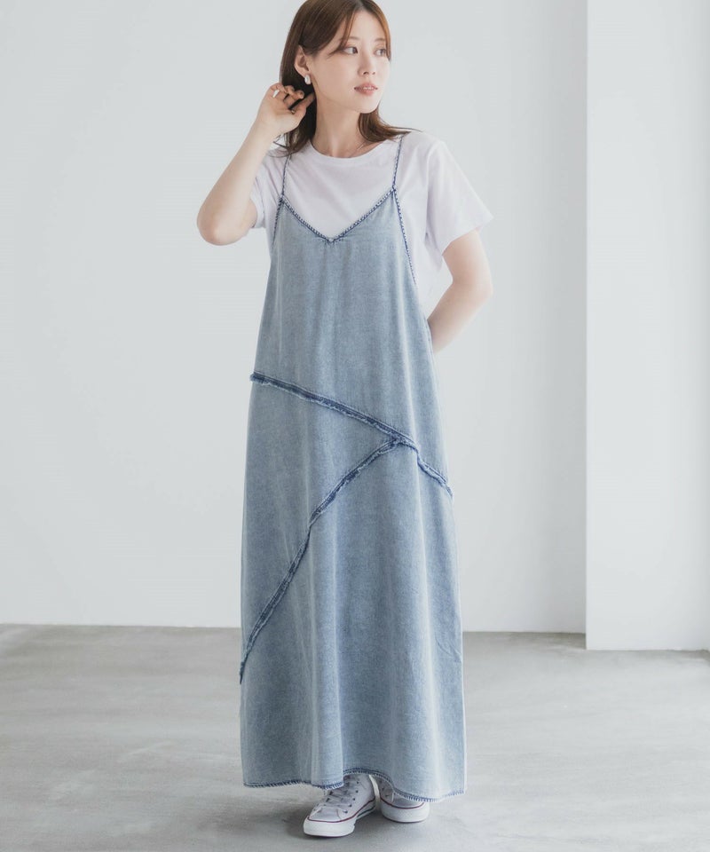 nAvy 毎日はきたくなるデニム「マイデニ」 イージーキャミワンピース レディース商品画像-17