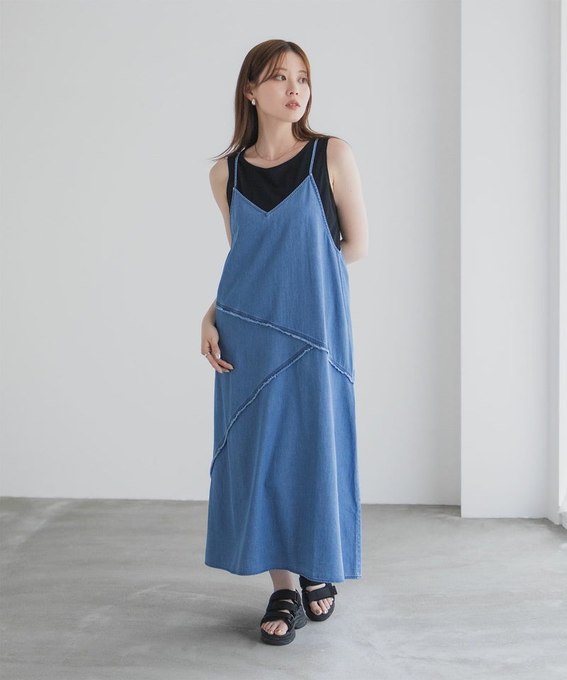 nAvy  毎日はきたくなるデニム「マイデニ」 イージーキャミワンピース レディース商品画像-25
