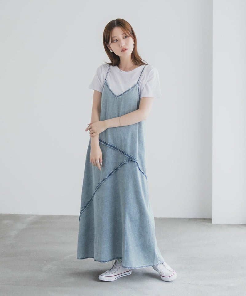 nAvy  毎日はきたくなるデニム「マイデニ」 イージーキャミワンピース レディース商品画像-26