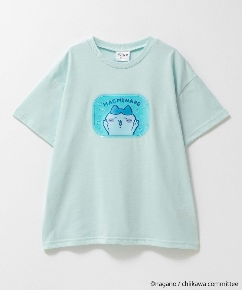 ちいかわ 半袖Tシャツ ハチワレ キッズ メール便 対応商品商品画像-1