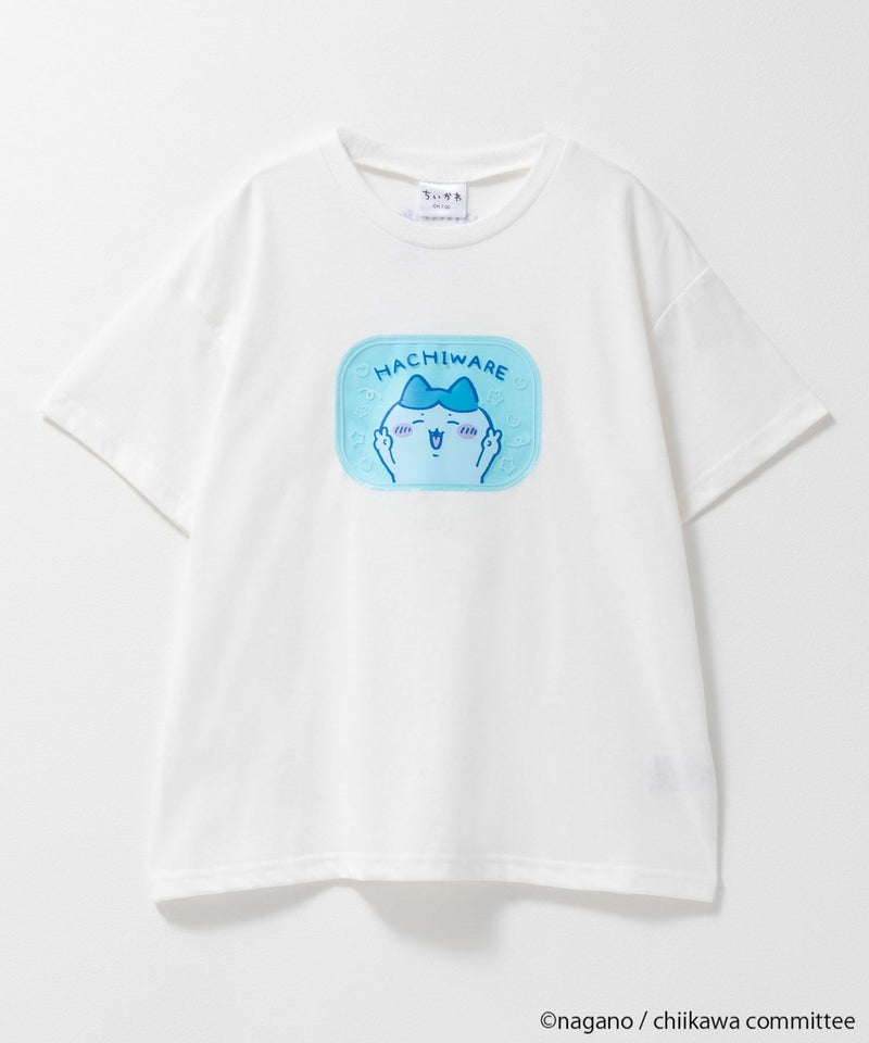 ちいかわ 半袖Tシャツ ハチワレ キッズ メール便 対応商品商品画像-3