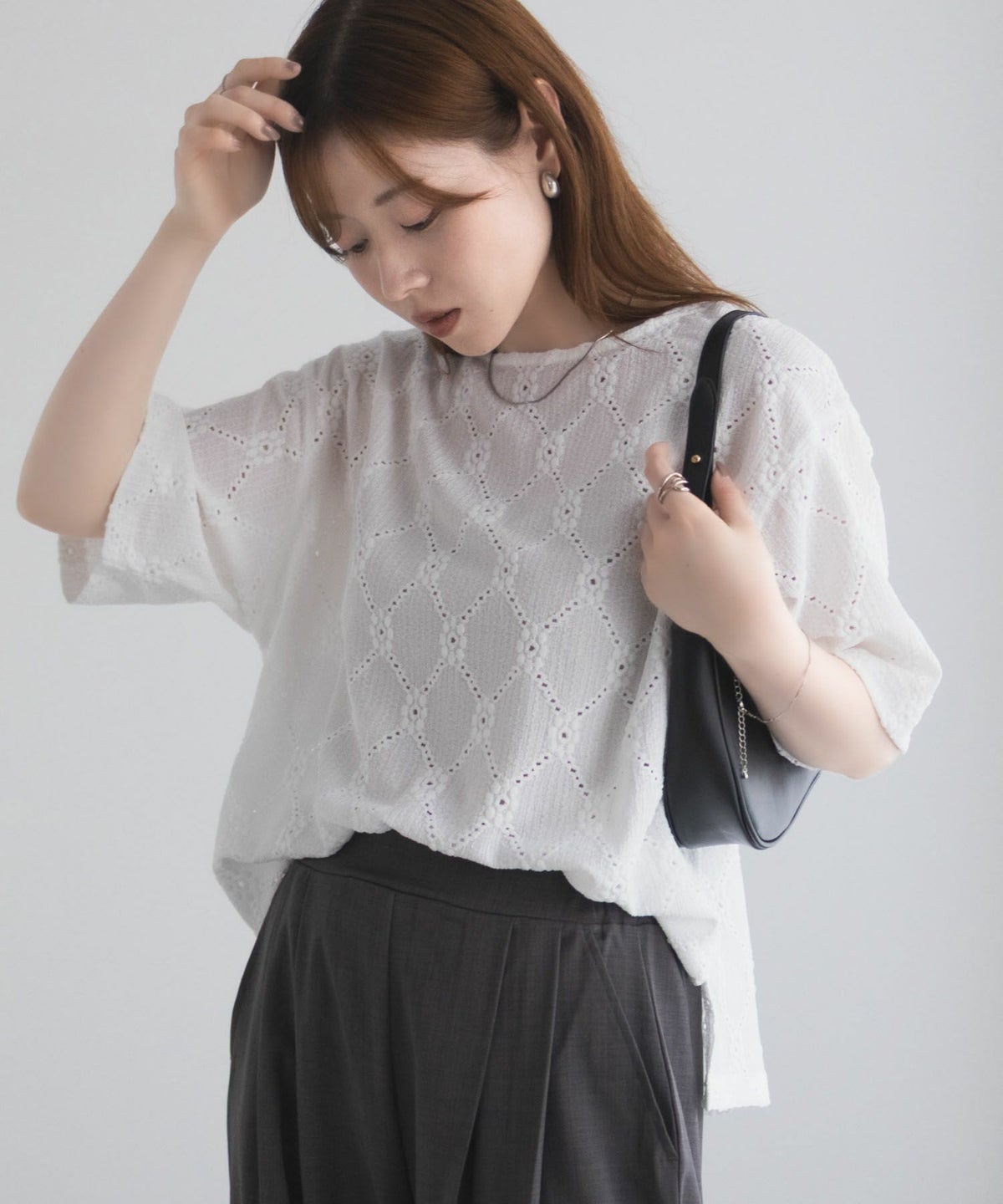 nAvy レースプルオーバー レディース