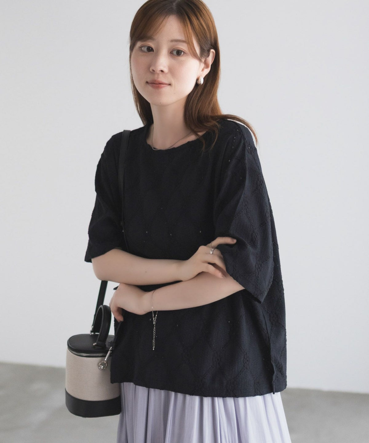 nAvy レースプルオーバー レディース