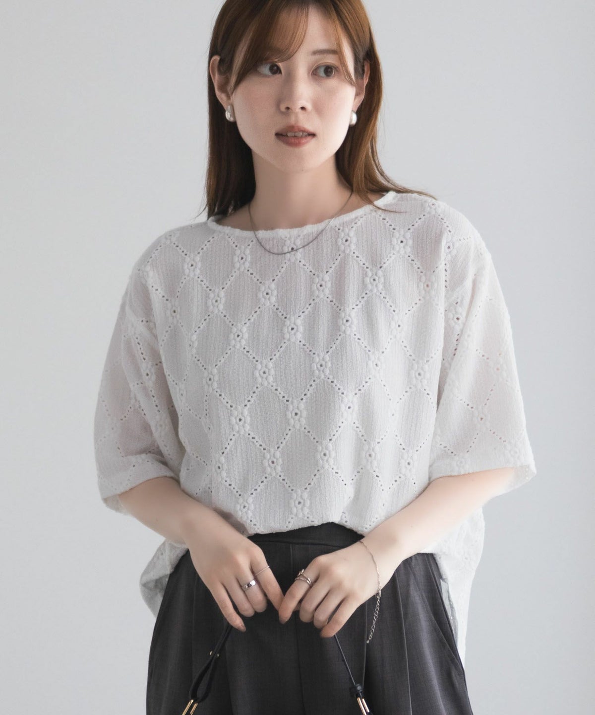 nAvy レースプルオーバー レディース