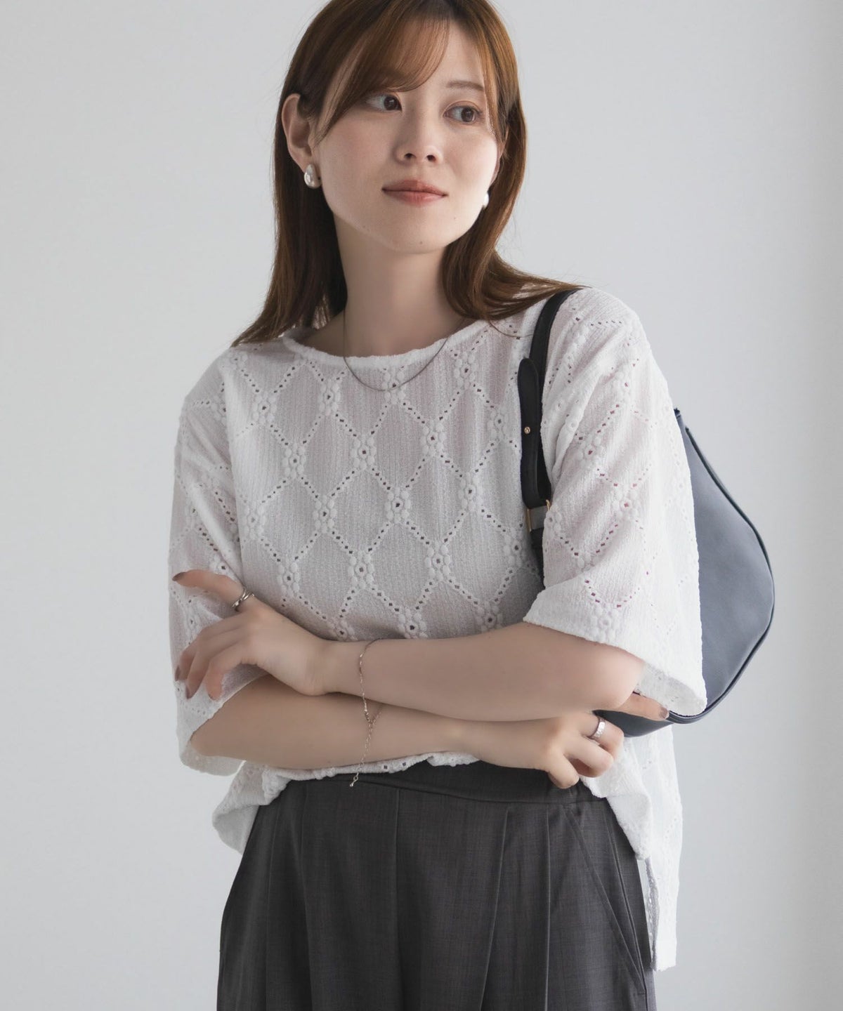 nAvy レースプルオーバー レディース