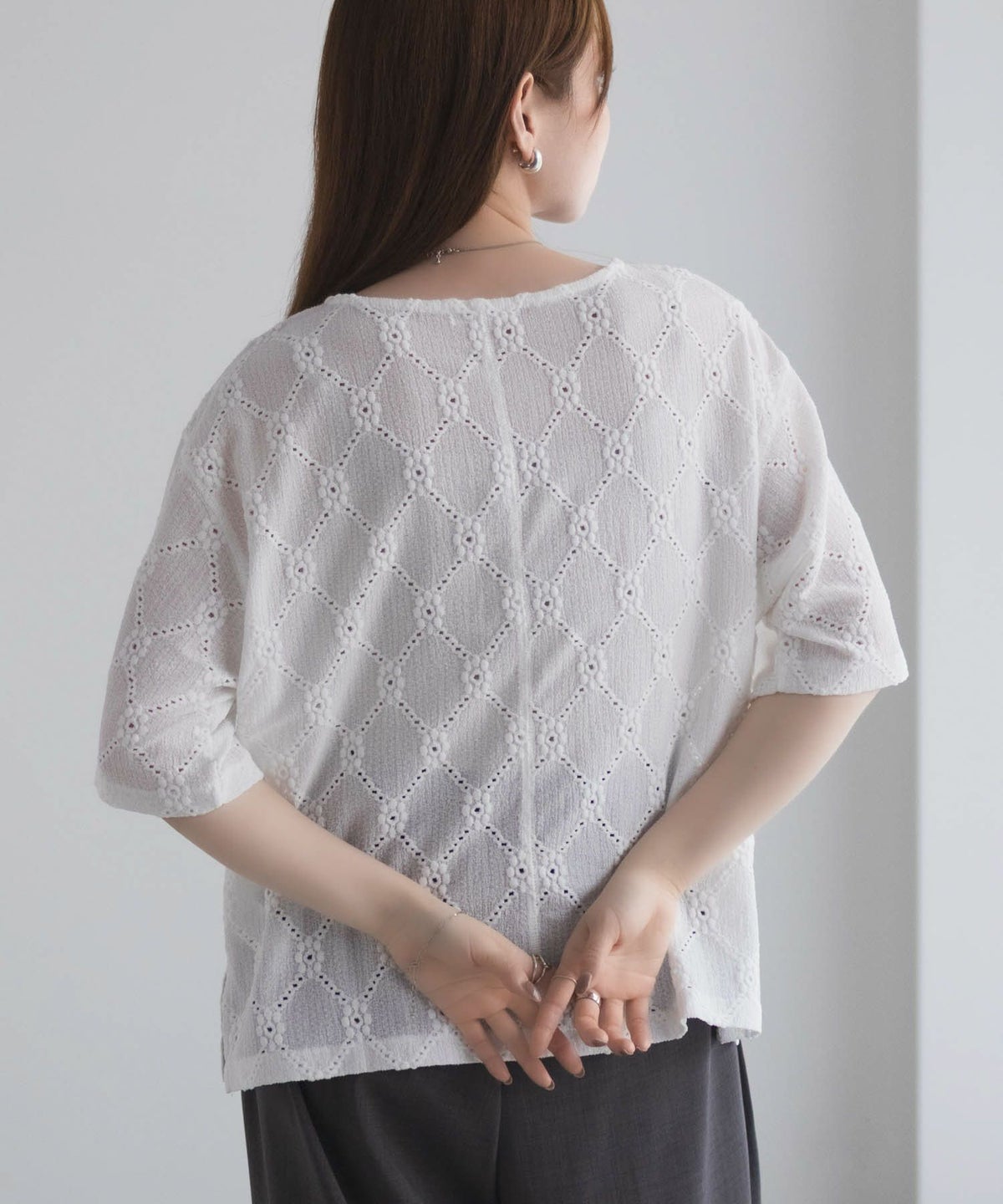 nAvy レースプルオーバー レディース