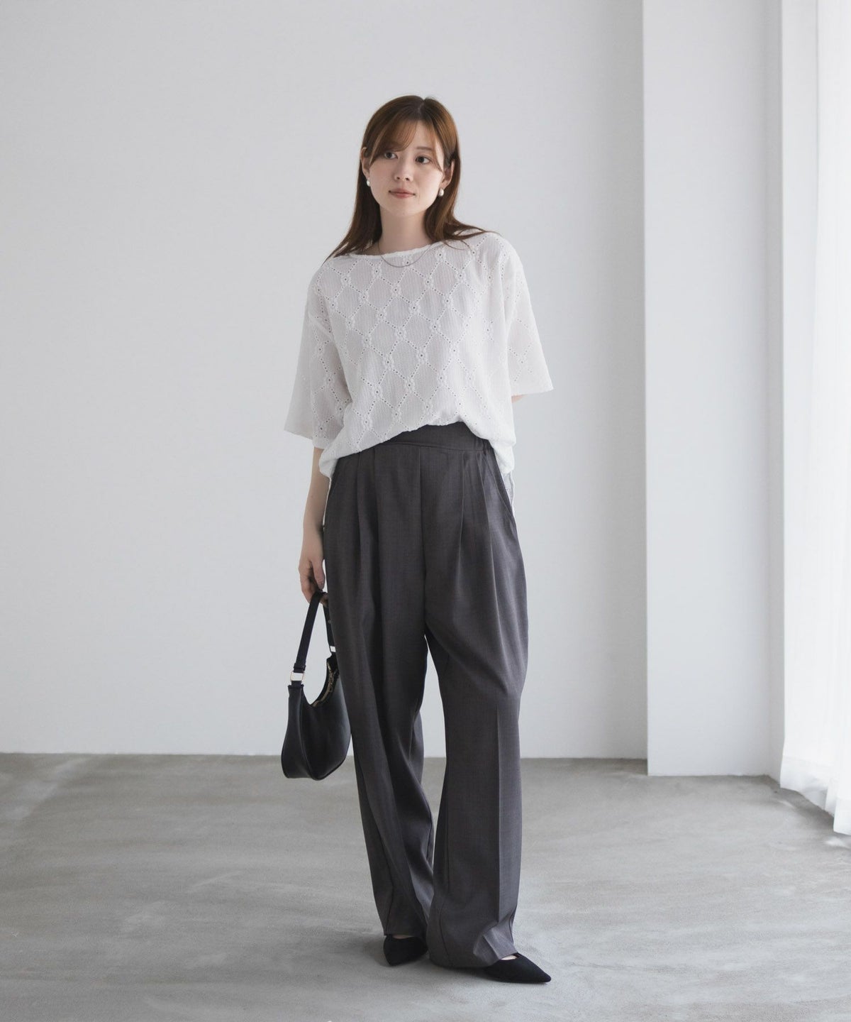 nAvy レースプルオーバー レディース