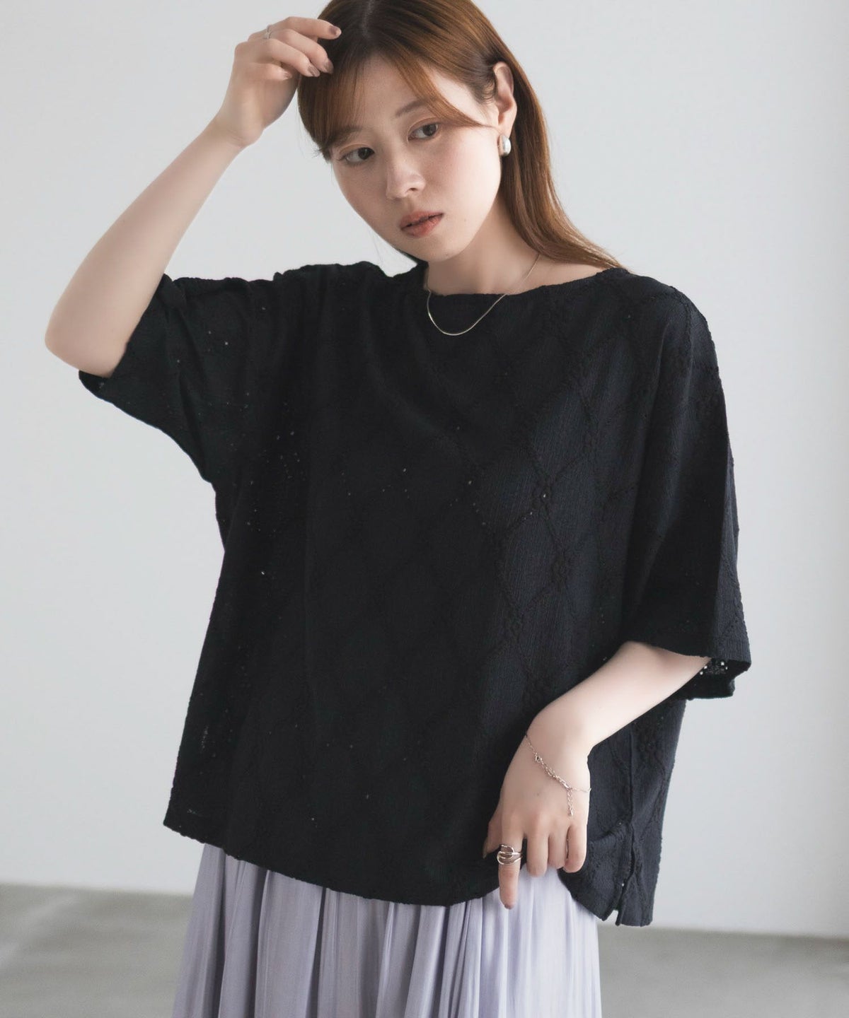 nAvy レースプルオーバー レディース