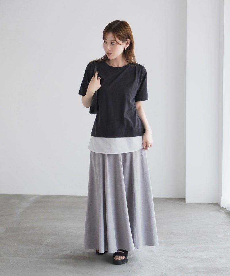 nAvy 時短 裾異素材切替プルオーバー レディース メール便 対応商品商品画像-14