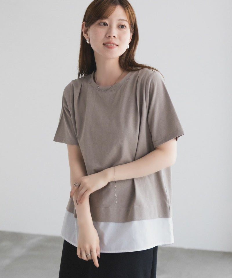 nAvy  時短 裾異素材切替プルオーバー レディース メール便 対応商品商品画像-19