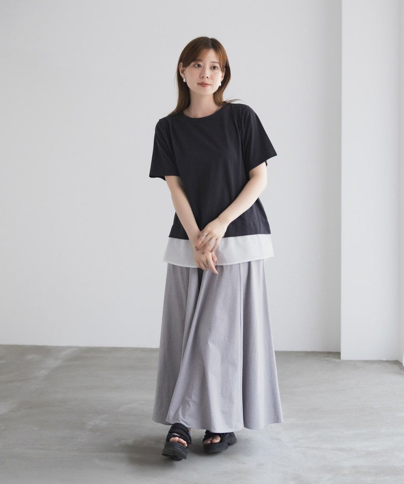 nAvy  時短 裾異素材切替プルオーバー レディース メール便 対応商品商品画像-35