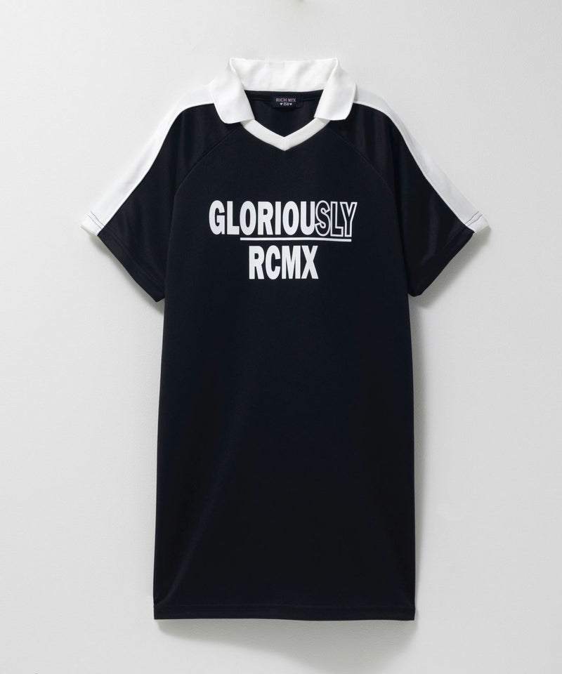 RICH MIX  ポンチ素材 襟付きワンピース キッズ商品画像-1