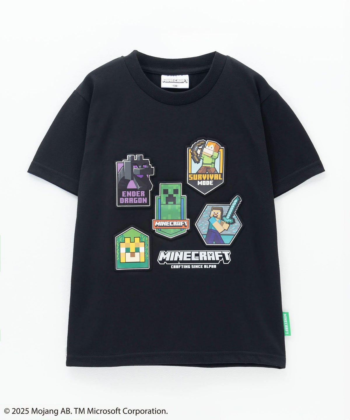 Minecraft マインクラフト エンボスプリントTシャツ キッズ ネコポス 対応商品