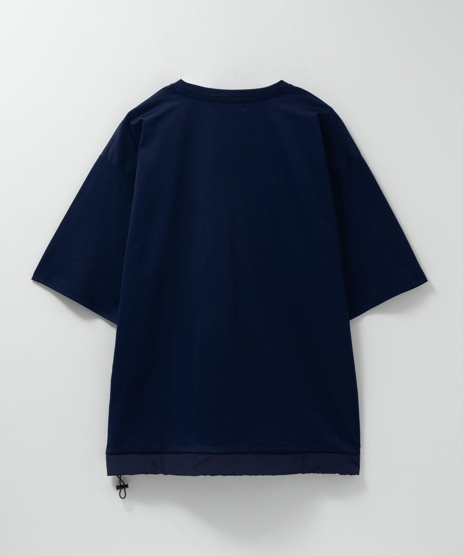 ウジョー Ujoh  21SS フロントドローコードTシャツ 半袖 3 ネイビー GERRY ドローコードポケットTシャツ メンズ