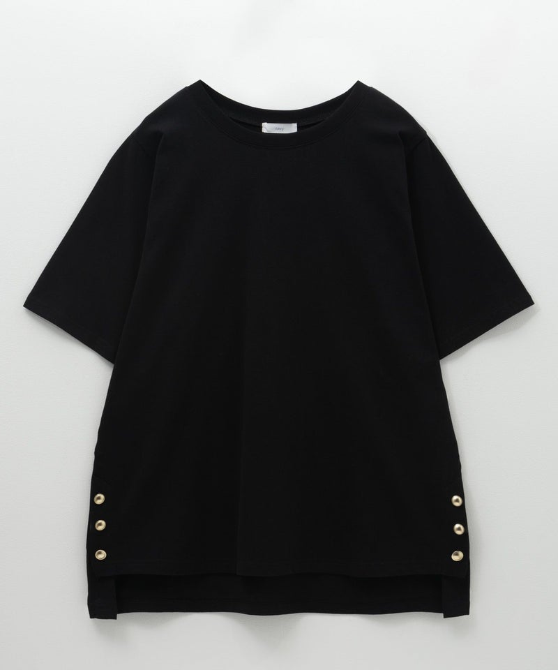 nAvy 裾ボタンオーバーTシャツ レディース メール便 対応商品商品画像-18