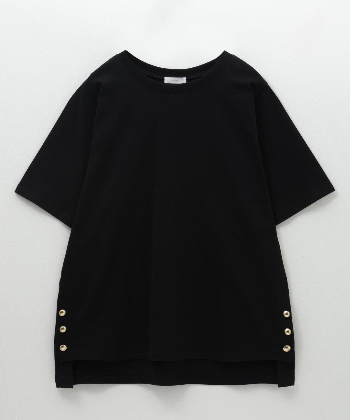 nAvy 裾ボタンオーバーTシャツ レディース ネコポス 対応商品