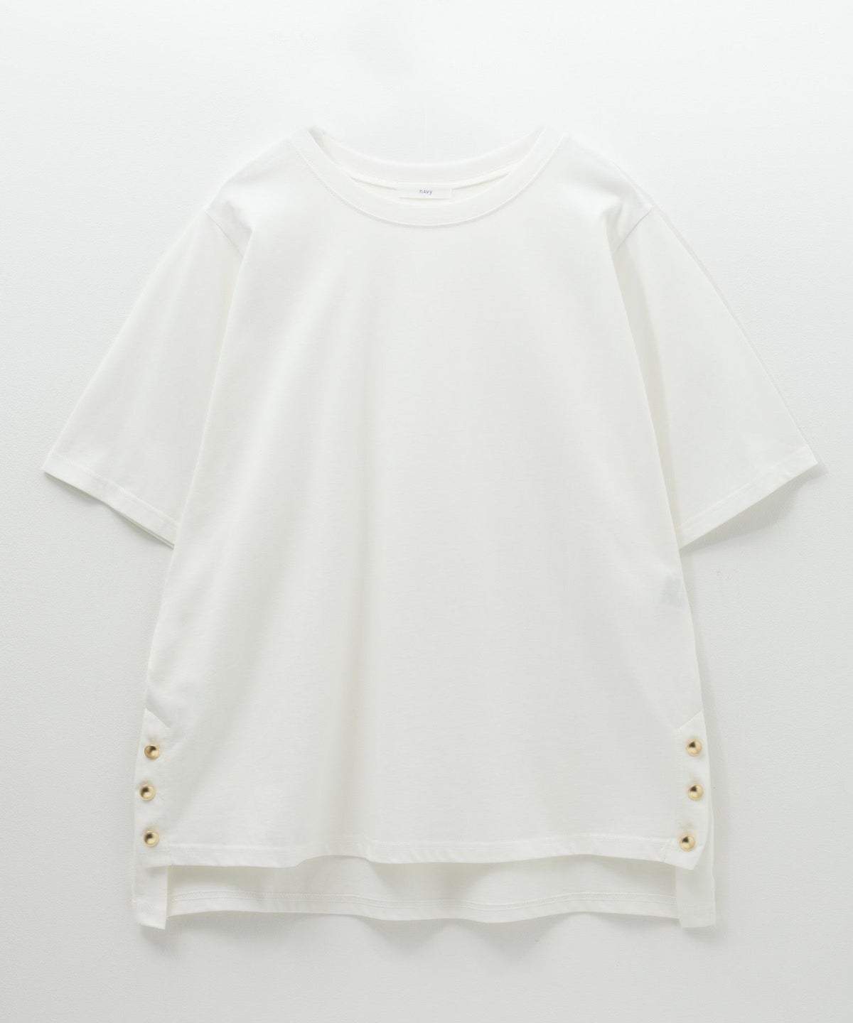 nAvy 裾ボタンオーバーTシャツ レディース ネコポス 対応商品