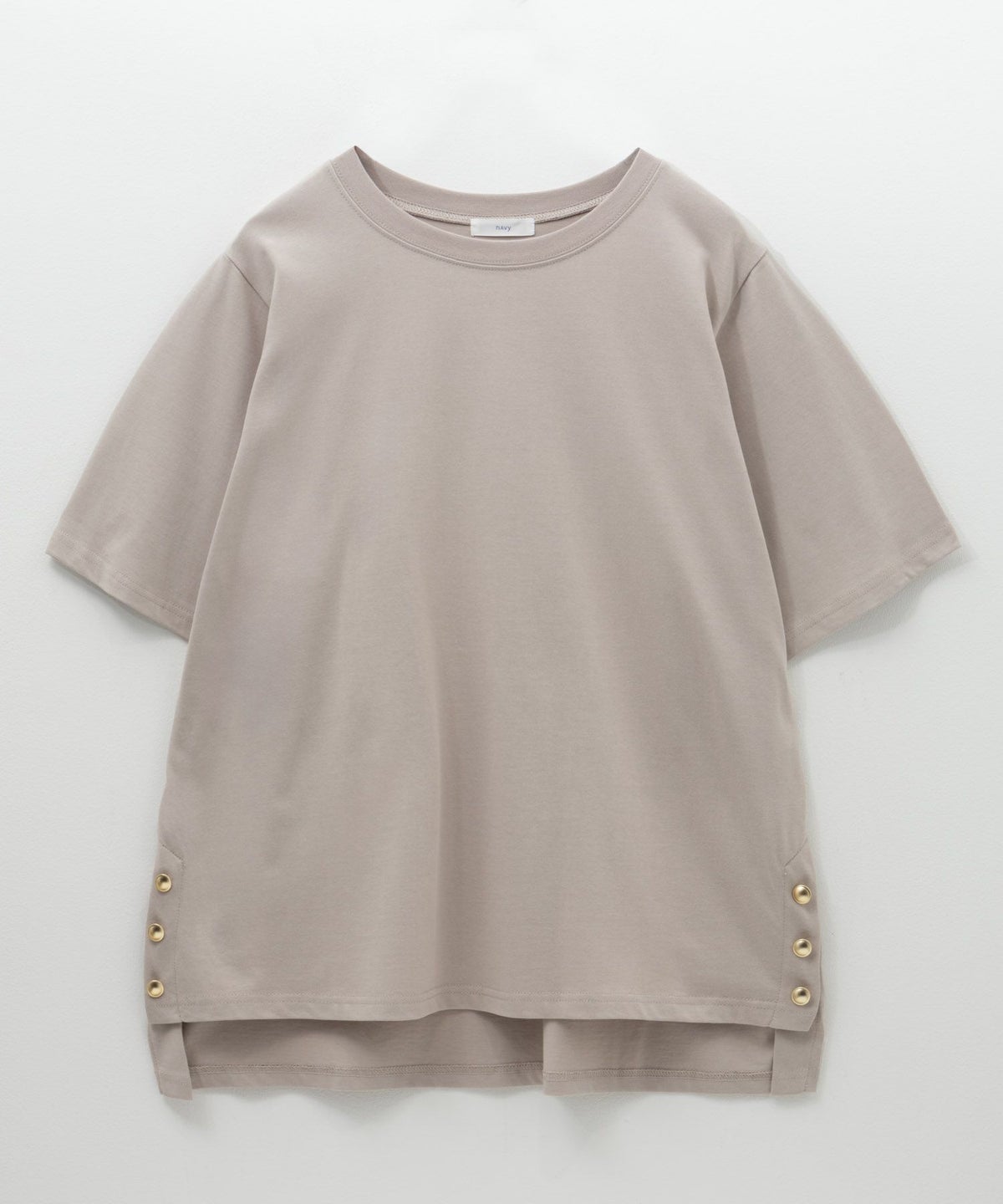 nAvy 裾ボタンオーバーTシャツ レディース ネコポス 対応商品