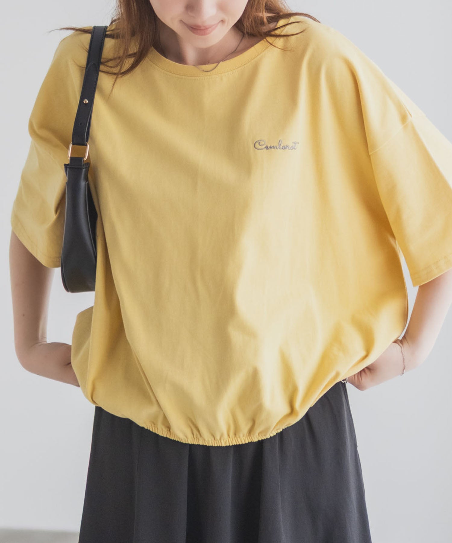 NAVY nAvy 裾ゴムバルーンTシャツ レディース