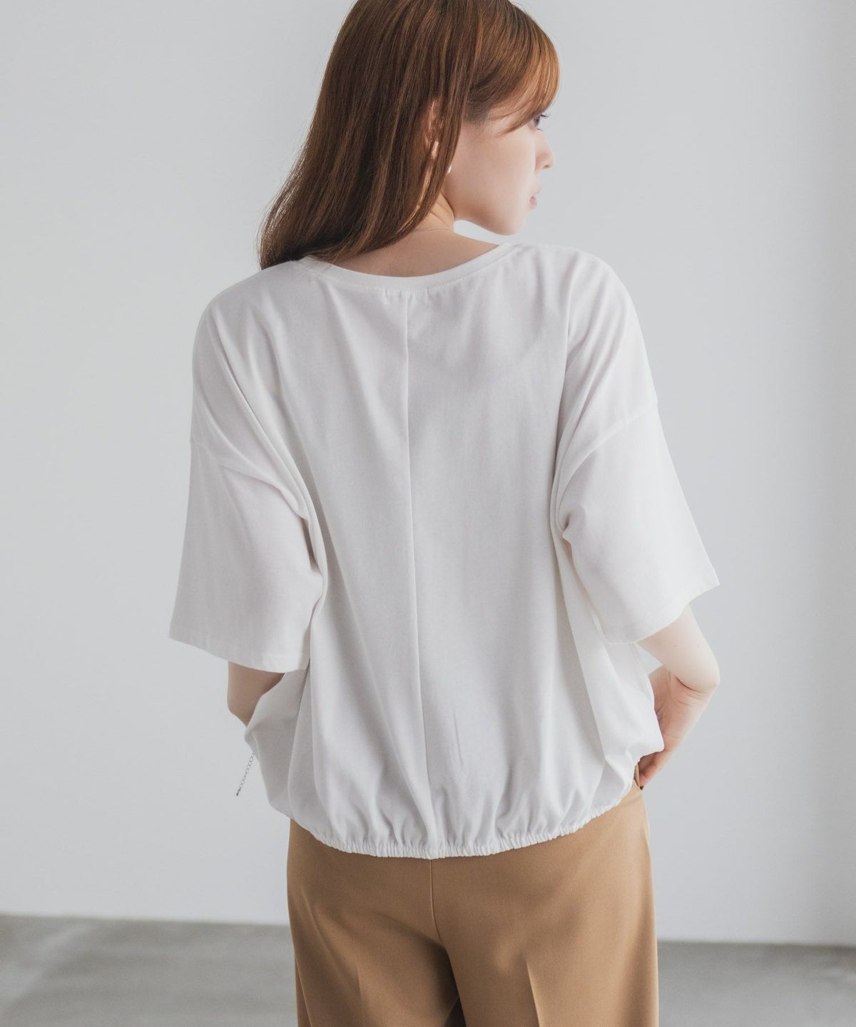 nAvy 裾ゴムバルーンTシャツ レディース ネコポス 対応商品