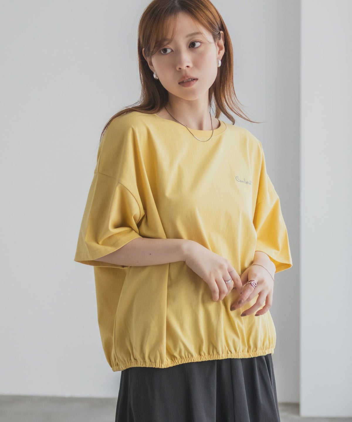 nAvy 裾ゴムバルーンTシャツ レディース ネコポス 対応商品