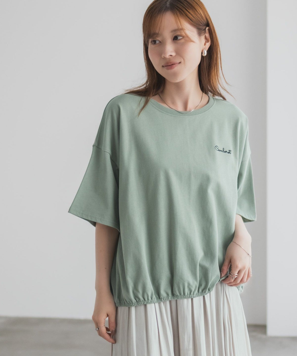 nAvy 裾ゴムバルーンTシャツ レディース ネコポス 対応商品