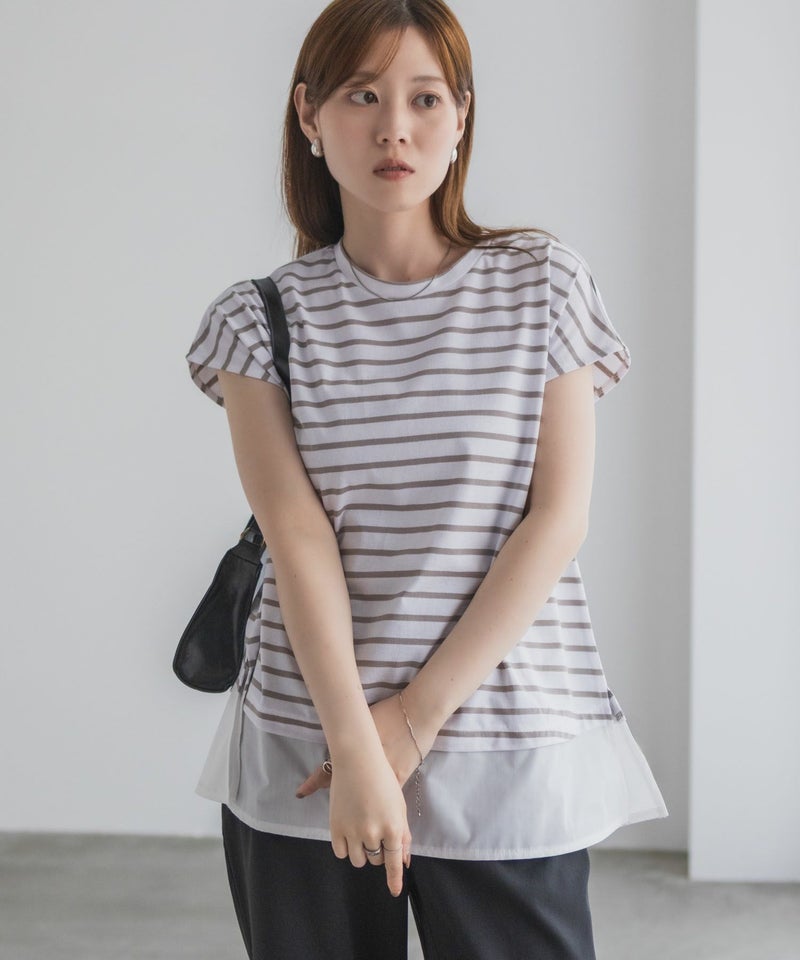 nAvy  時短 異素材フレンチプルオーバー レディース メール便 対応商品商品画像-6