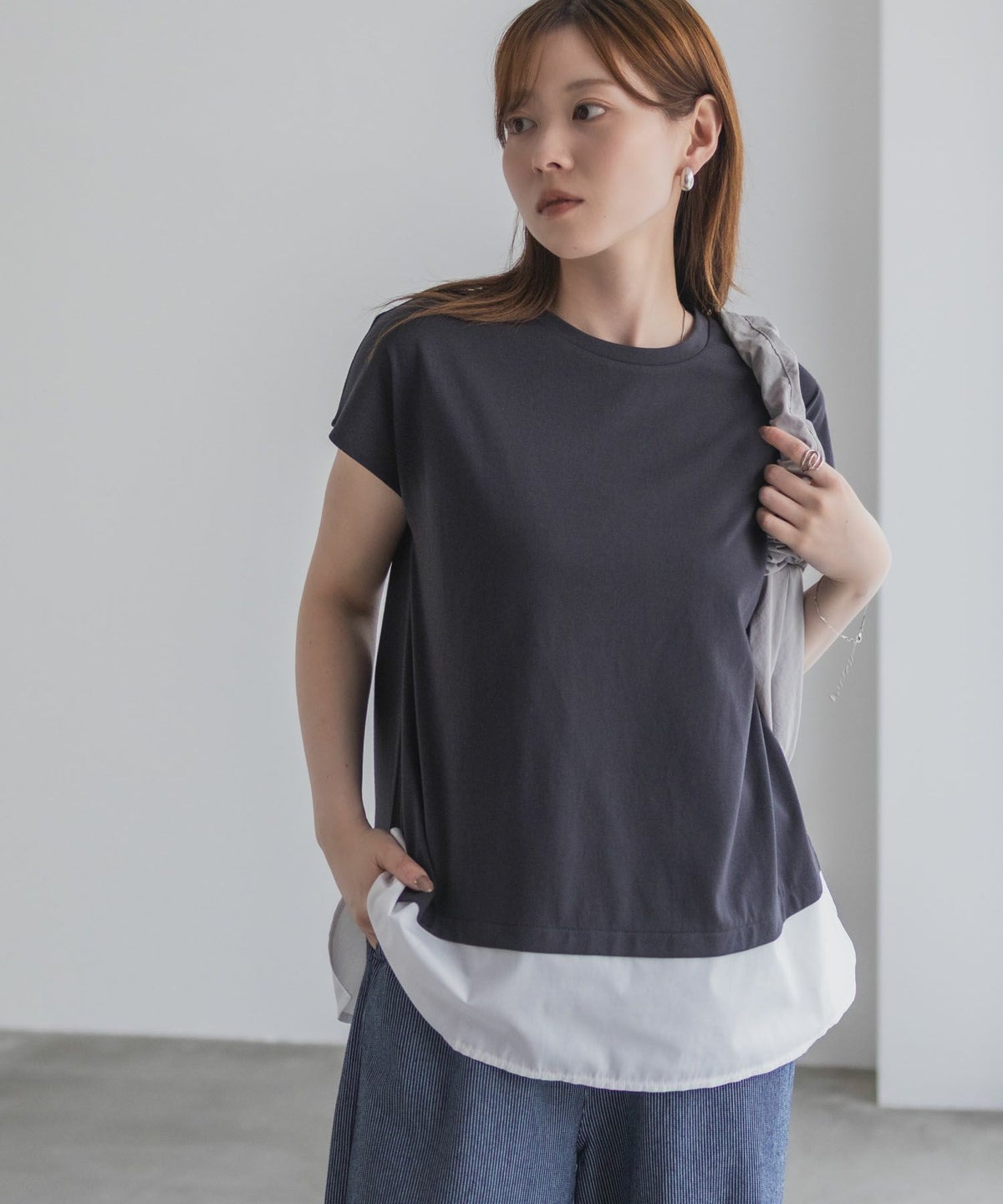 nAvy 時短 異素材フレンチプルオーバー レディース ネコポス 対応商品