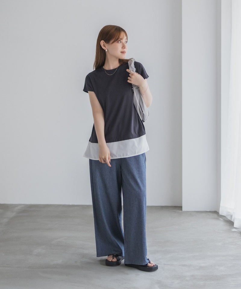 nAvy  時短 異素材フレンチプルオーバー レディース メール便 対応商品商品画像-17