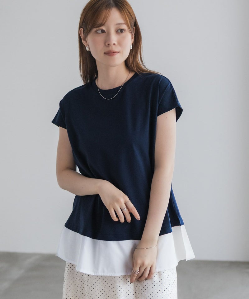 nAvy  時短 異素材フレンチプルオーバー レディース メール便 対応商品商品画像-18