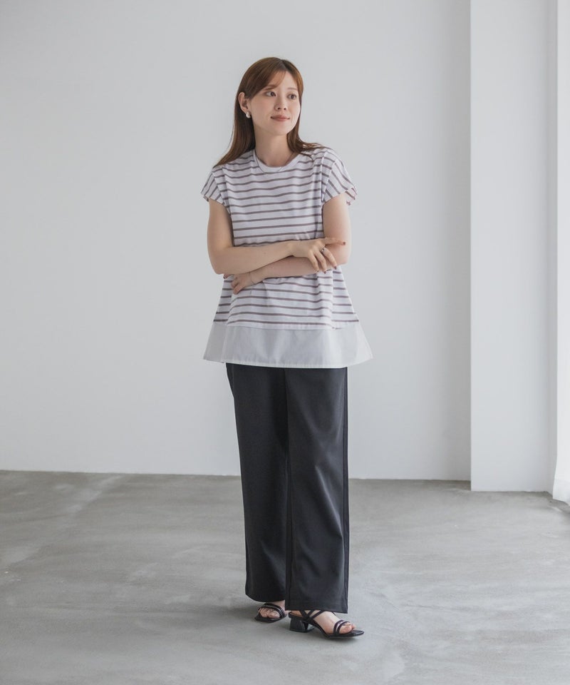 nAvy 時短 異素材フレンチプルオーバー レディース メール便 対応商品商品画像-32