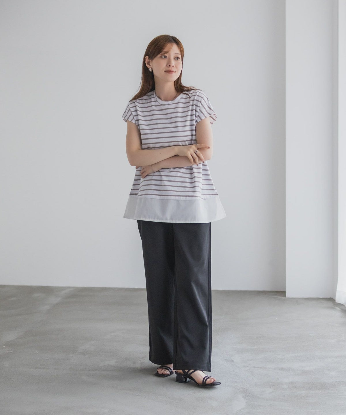 nAvy 時短 異素材フレンチプルオーバー レディース ネコポス 対応商品