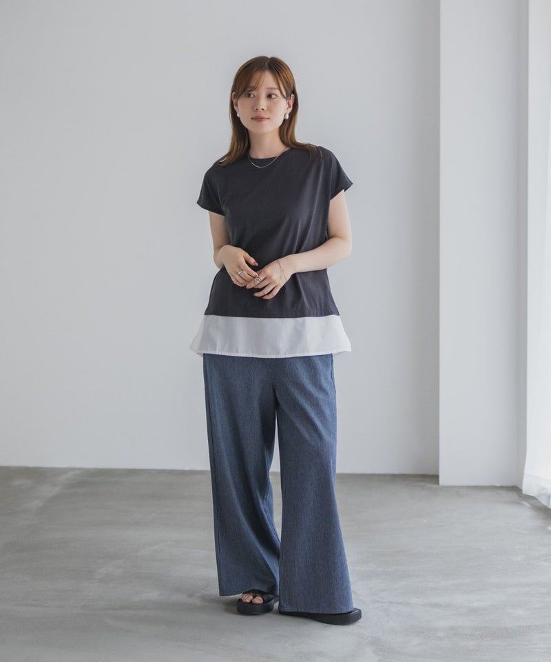 nAvy  時短 異素材フレンチプルオーバー レディース メール便 対応商品商品画像-33