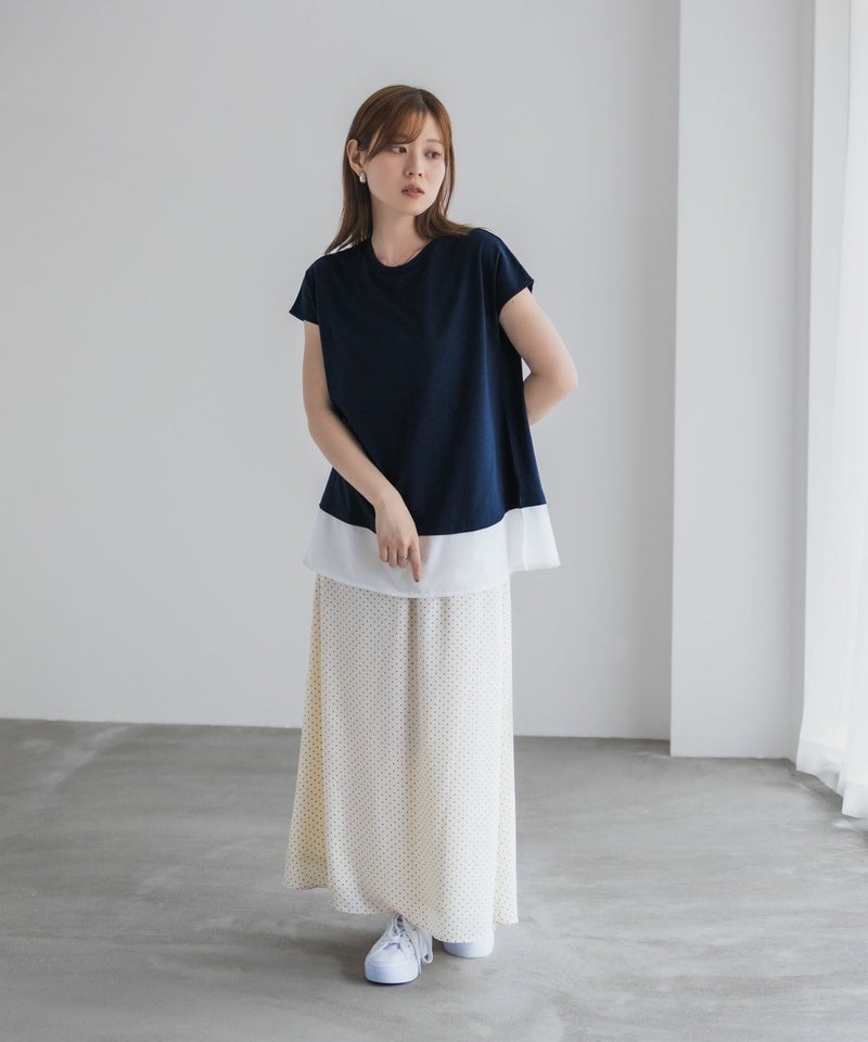 nAvy 時短 異素材フレンチプルオーバー レディース メール便 対応商品商品画像-34