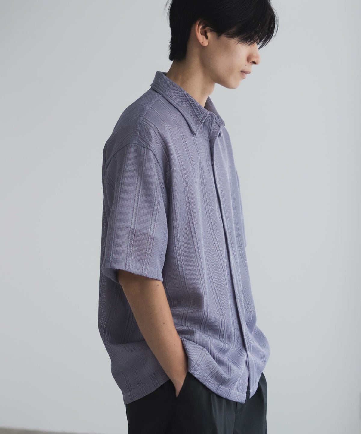 URBAN COLLECTION レースレギュラーシャツ メンズ