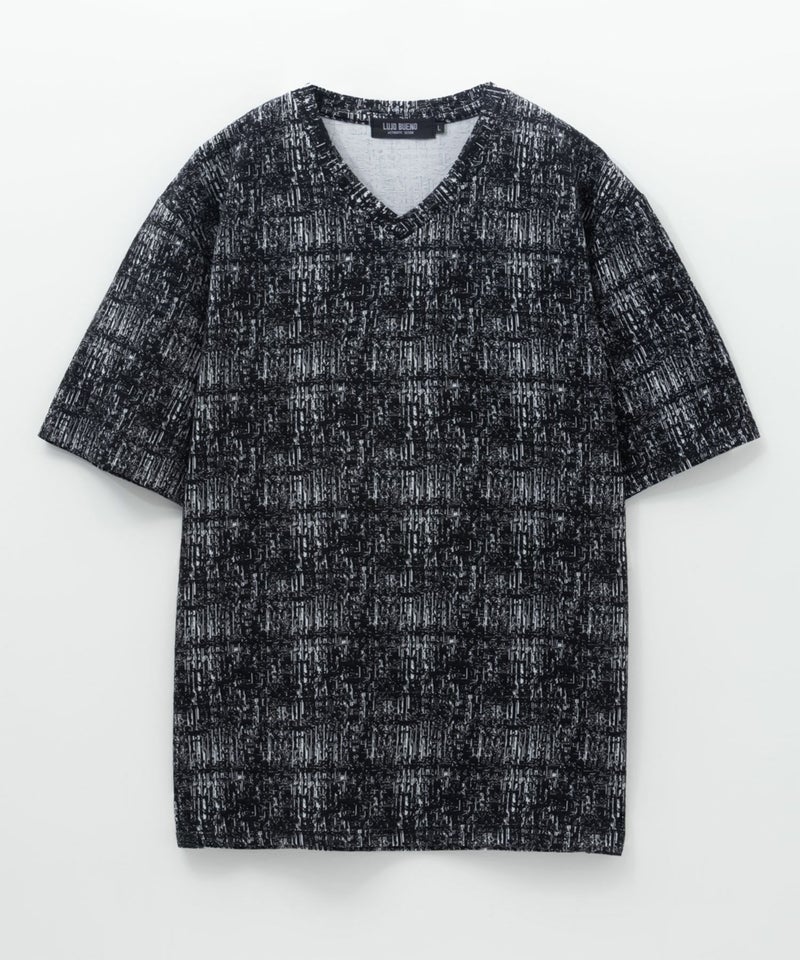 かすれジャガードTシャツ メンズ メール便 対応商品商品画像-3