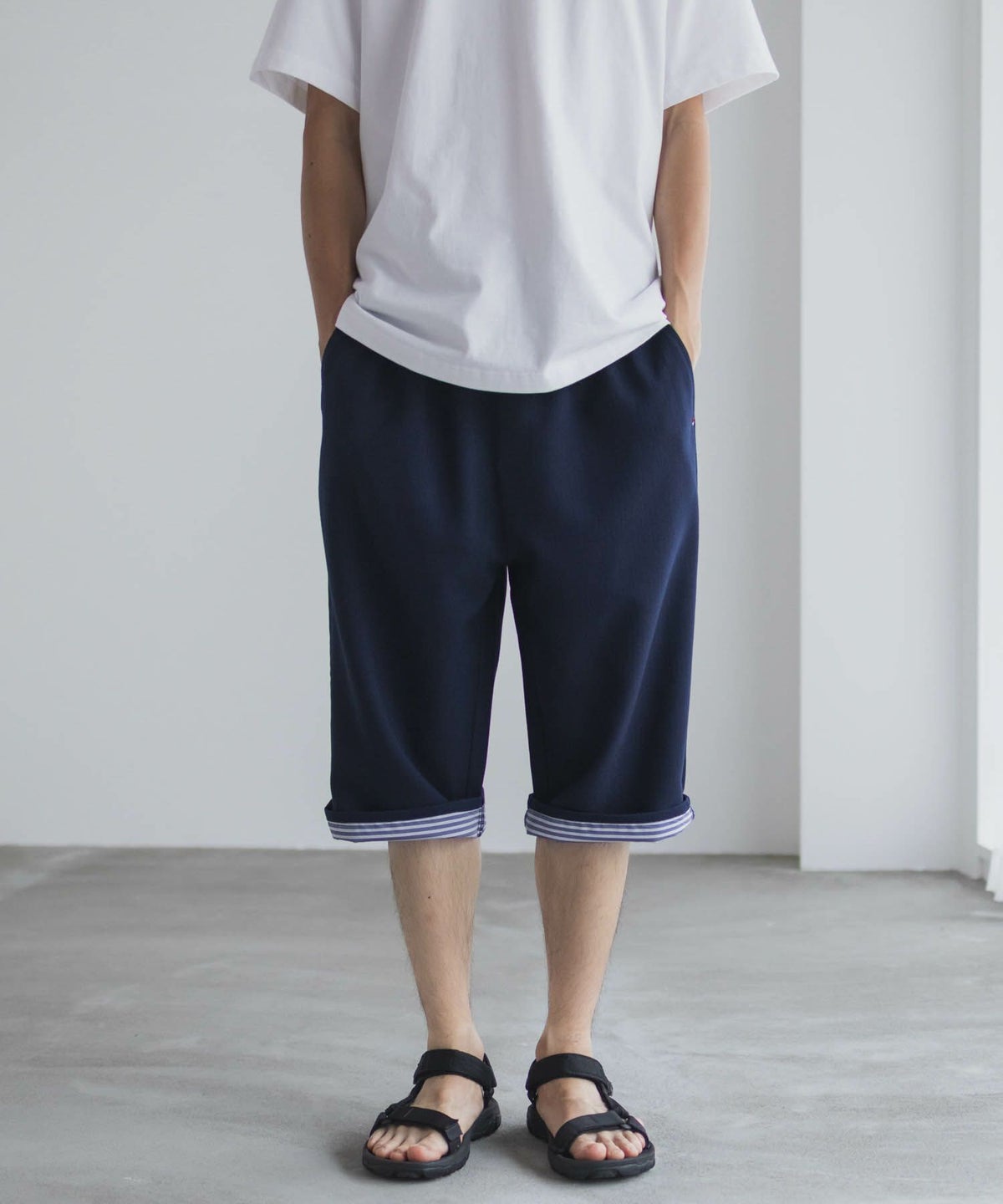 NAVY プリペラクロップドパンツ メンズ