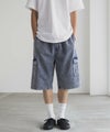 NAVY デニムカーゴショートパンツ メンズ