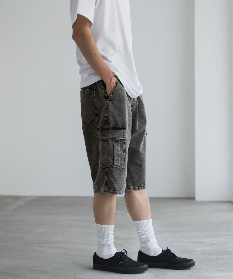 NAVY デニムカーゴショートパンツ メンズ商品画像-4