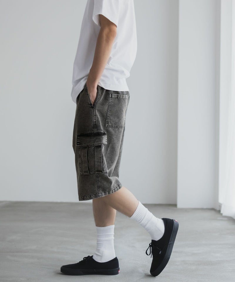 NAVY デニムカーゴショートパンツ メンズ商品画像-6