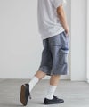 NAVY  デニムカーゴショートパンツ メンズ商品サムネイル-12