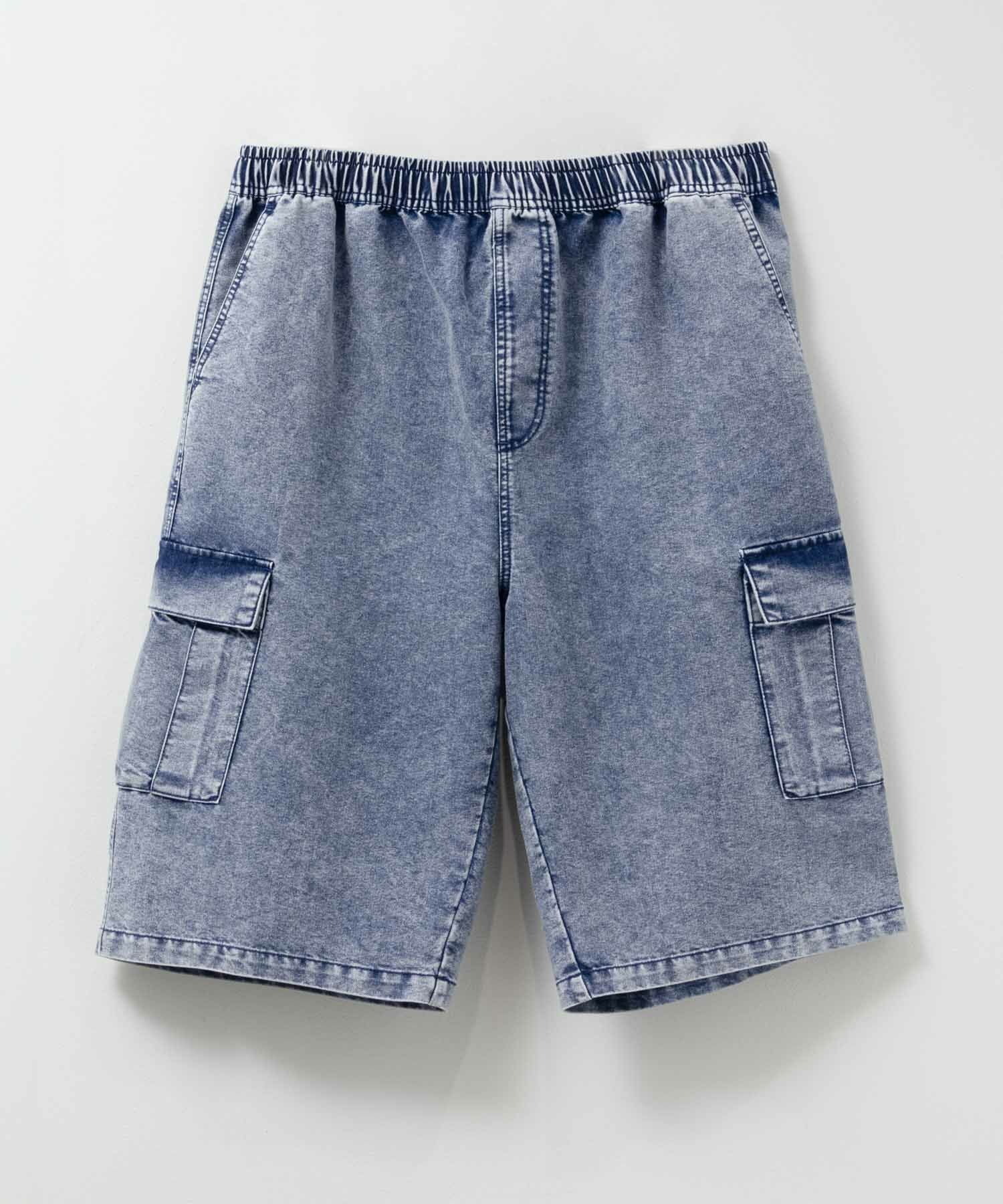 NAVY デニムカーゴショートパンツ メンズ